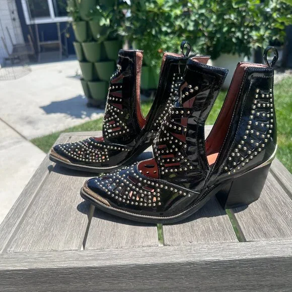 EUC Jeffrey Campbell Maceo studded booties - Picture 2 of 6